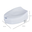Sedile Rialzo per WC 35x40x16 cm in Polipropilene  Bianco