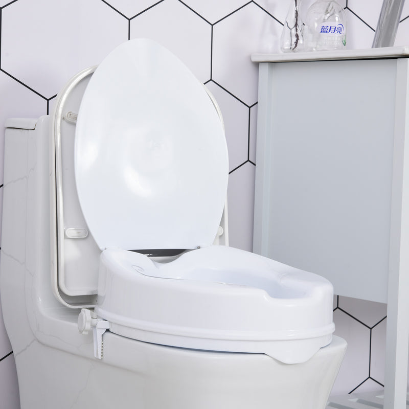 Sedile Rialzo per WC 35x40x16 cm in Polipropilene  Bianco