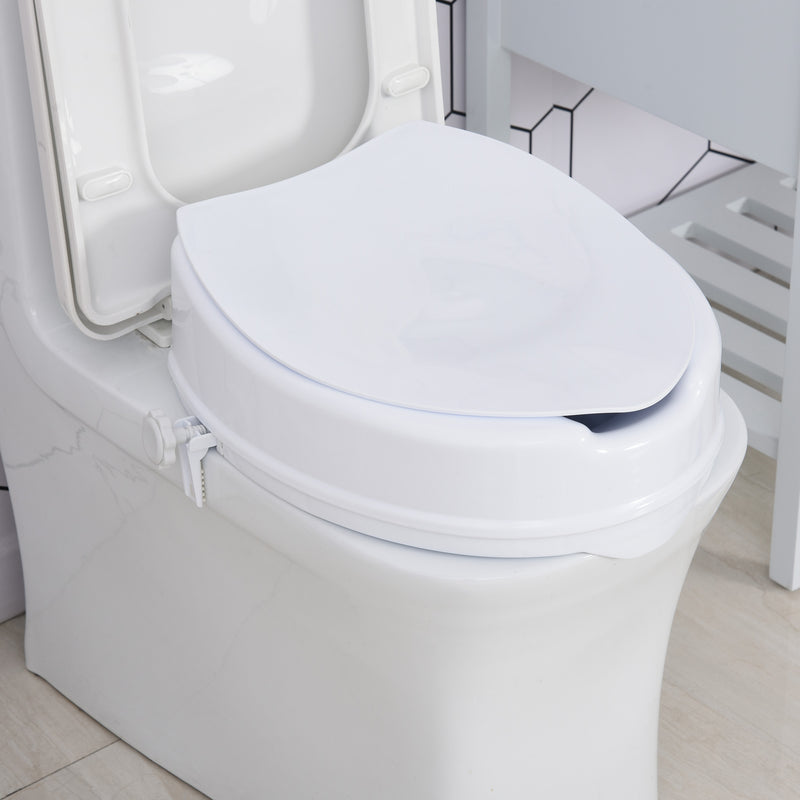 Sedile Rialzo per WC 35x40x16 cm in Polipropilene  Bianco