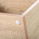 Libreria Moderna 4 Ripiani 60x30x136 cm in Truciolato  Rovere e Grigio