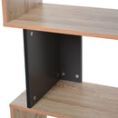 Libreria Moderna 4 Ripiani 60x30x136 cm in Truciolato  Rovere e Grigio