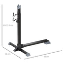 Cavalletto Supporto per Bicicletta Riparazione Bici 66x56x63-73,5 cm  Nero