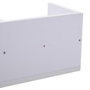 Mensola Scaffale Libreria Porta CD in Legno 95x17x18 cm  Bianca