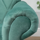 Divano 2 Posti 148x72x76 cm in Tessuto  Verde