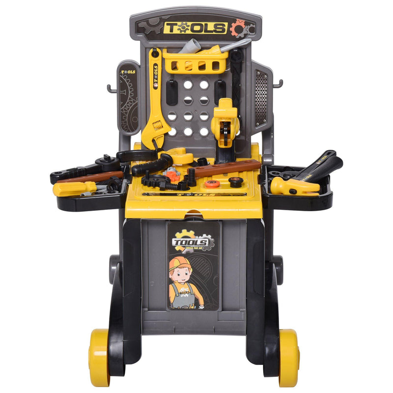 Banco da Lavoro con 60 Attrezzi per Bambini   Giallo e Nero