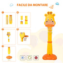 Canestro per Bambini Giraffa con Accessori   Giallo e Arancione