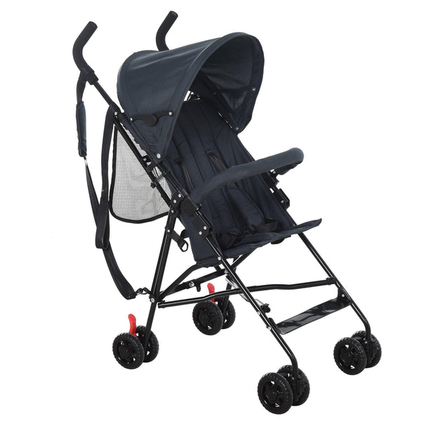 sconto Leichter, faltbarer Kinderwagen für Babys von 3 bis 36 Monaten, dunkelblau