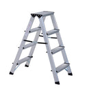 Scaletta Pieghevole in Alluminio 4 Gradini   Silver