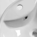 Lavabo da Appoggio 45,5x46x18 cm in Ceramica  Bianco