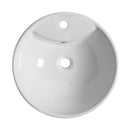 Lavabo da Appoggio 45,5x46x18 cm in Ceramica  Bianco