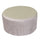 Pouf Tondo Ø56xh28 cm in Velluto Beige