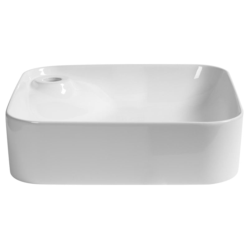 Lavabo da Appoggio 43x43x12 cm in Ceramica  Bianco