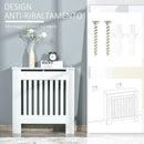 Copritermosifone in Legno MDF Bianco 78x19x81 cm 