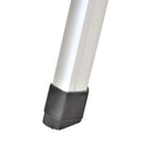 Scala Pieghevole Salvaspazio in Alluminio 5 Gradini  Silver e Arancione