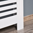Copritermosifone in Legno MDF Bianco 112x19x81 cm 