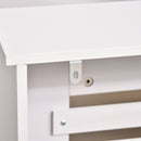 Copritermosifone in Legno MDF Bianco 112x19x81 cm 