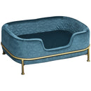 Cuccia Rialzata per Gatti e Cani 63,5x43x24,5 cm  Blu