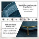 Cuccia Rialzata per Gatti e Cani 63,5x43x24,5 cm  Blu