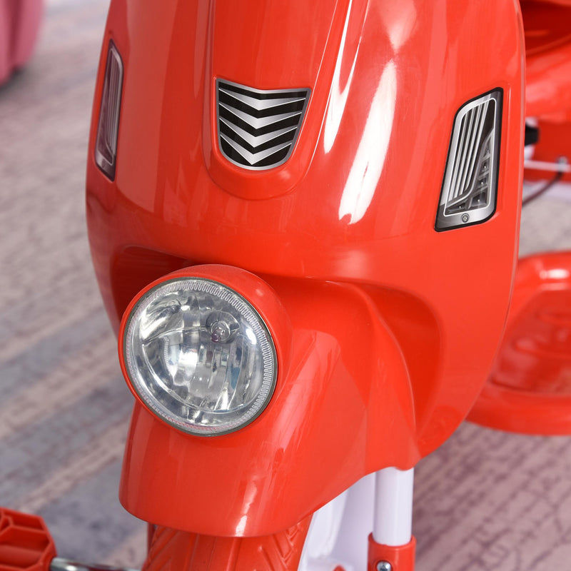 Triciclo Passeggino con Seggiolino Reversibile per Bambini   Rosso