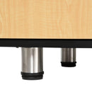 Libreria Mobiletto 5 Ripiani 2 Ante 80x40x96 cm in Truciolare  Nero