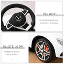 Macchina a Spinta per Bambini con Licenza Mercedes C63 AMG Push Car Bianca