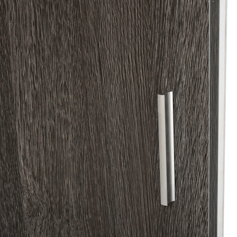 Libreria Mobiletto 5 Ripiani 2 Ante 80x40x96 cm in Truciolare  Bianco