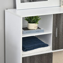 Libreria Mobiletto 5 Ripiani 2 Ante 80x40x96 cm in Truciolare  Bianco