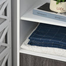 Libreria Mobiletto 5 Ripiani 2 Ante 80x40x96 cm in Truciolare  Bianco