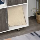 Libreria Mobiletto 5 Ripiani 2 Ante 80x40x96 cm in Truciolare  Bianco