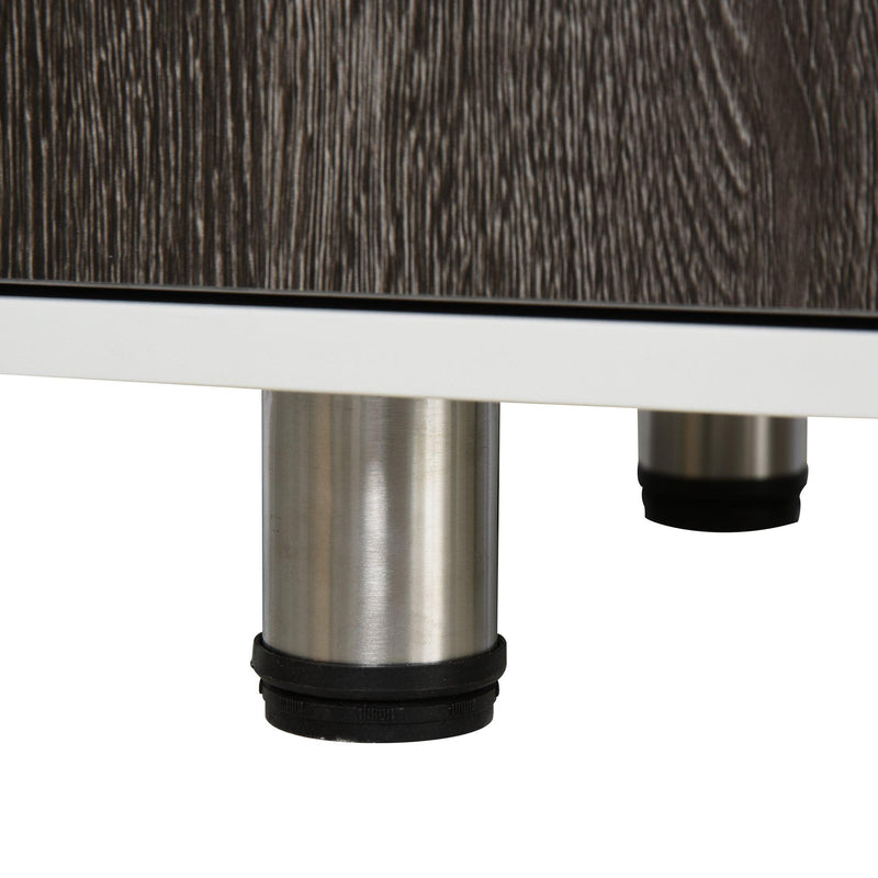 Libreria Mobiletto 5 Ripiani 2 Ante 80x40x96 cm in Truciolare  Bianco