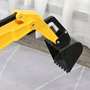 Trattore a Pedale con Escavatore per Bambini 131x42x59 cm  Rosso