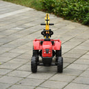 Trattore a Pedale con Escavatore per Bambini 131x42x59 cm  Rosso