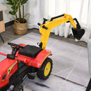 Trattore a Pedale con Escavatore per Bambini 131x42x59 cm  Rosso