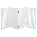 Cancelletto di Sicurezza Pieghevole per Animali Domestici 203,2x1,8x91 cm in Legno  Bianco