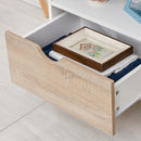 Mobile TV 2 Cassetti 2 Ripiani 99x39x58 cm in Legno  Bianco