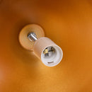 Lampada da Terra Tripode in Legno con Paralume in Metallo 70x70x170 cm E27 