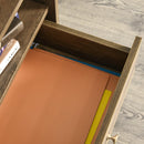 Scaffale Libreria 3 Ripiani 1 Cassetto 48x39x87,2 cm in Truciolare  Marrone