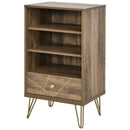 Scaffale Libreria 3 Ripiani 1 Cassetto 48x39x87,2 cm in Truciolare  Marrone