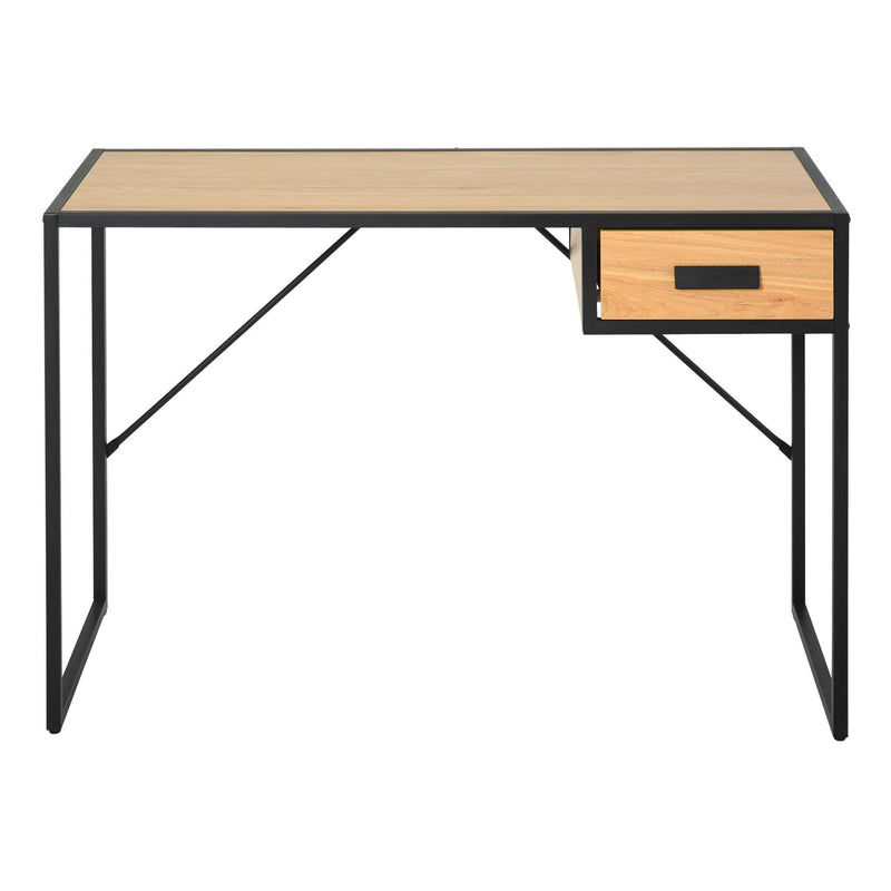 Scrivania da Ufficio Porta PC 1 Cassetto 110x45x76 cm in Acciaio 