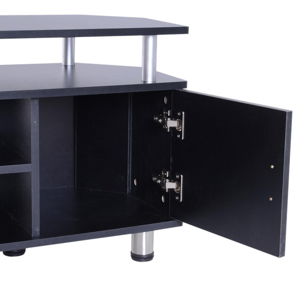 TV-Schrank 2 Türen 4 Einlegeböden 120 x 39,5 x 52 cm Schwarz prezzo