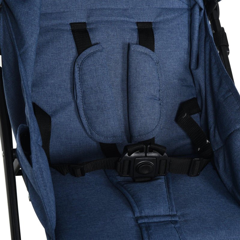 Passeggino Leggero Pieghevole per Bambini 0-36 Mesi   Blu