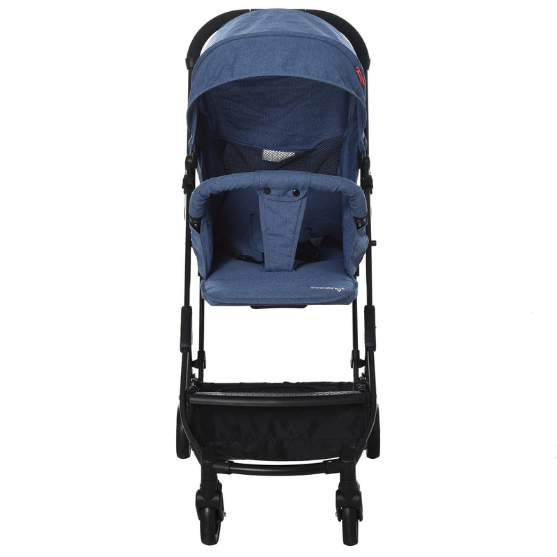 Passeggino Leggero Pieghevole per Bambini 0-36 Mesi   Blu