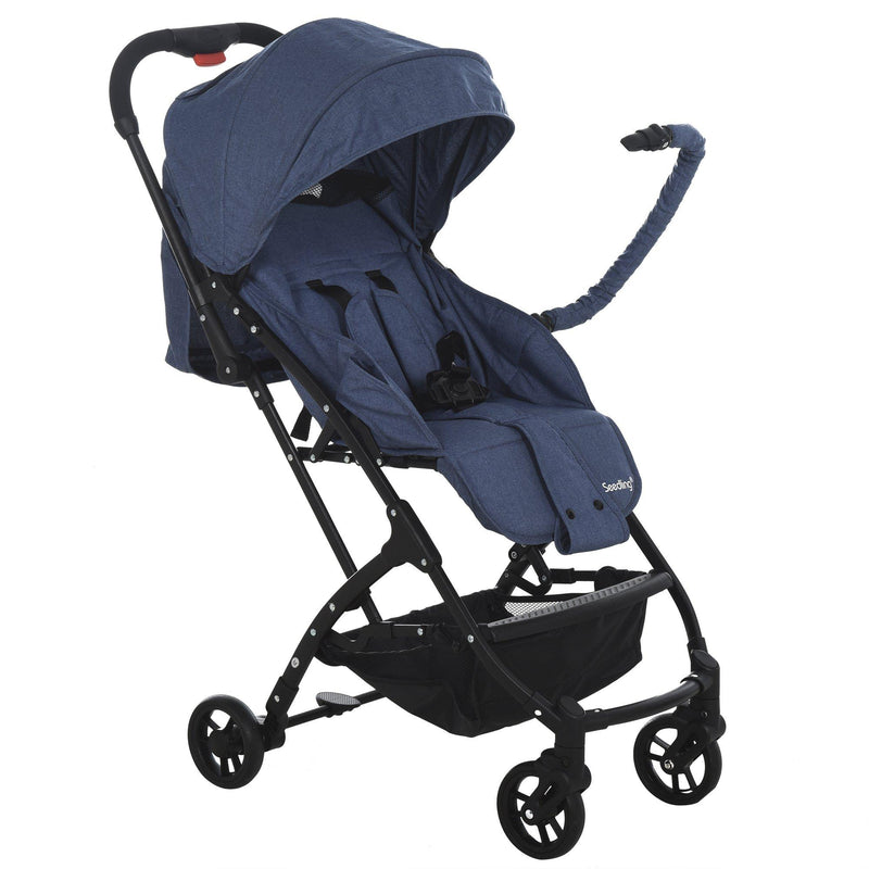 Passeggino Leggero Pieghevole per Bambini 0-36 Mesi   Blu