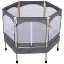 Trampolino Tappeto Elastico per Bambini 126x109x98 cm  Grigio