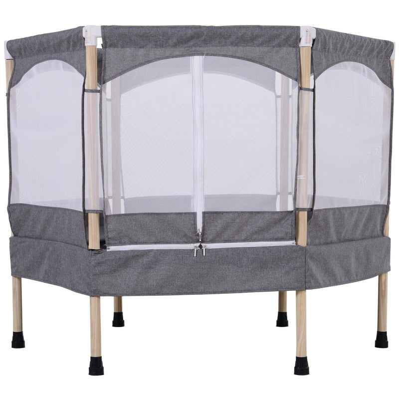 Trampolino Tappeto Elastico per Bambini 126x109x98 cm  Grigio