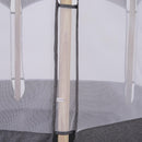 Trampolino Tappeto Elastico per Bambini 126x109x98 cm  Grigio