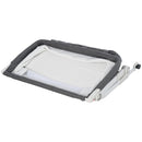 Culla Fianco Letto Pieghevole 0-5 Mesi 94x64x72-80 cm in Alluminio e Cotone  Bianco e Grigio