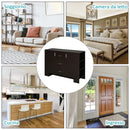 Credenza 2 Ante 3 Cassetti 3 Ripiani 120x38x84 cm in Legno  Marrone Scuro