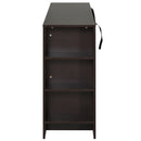 Credenza 2 Ante 3 Cassetti 3 Ripiani 120x38x84 cm in Legno  Marrone Scuro