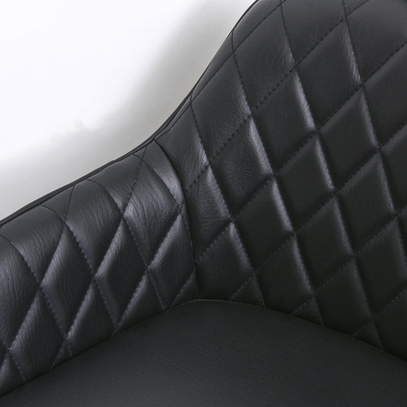 Set 2 Sgabelli Imbottiti 55,5x57,5x93 cm  Neri